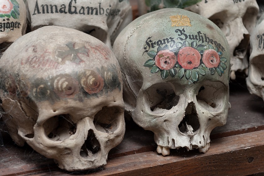 Catholic Church. Skulls. Hallstatt. .