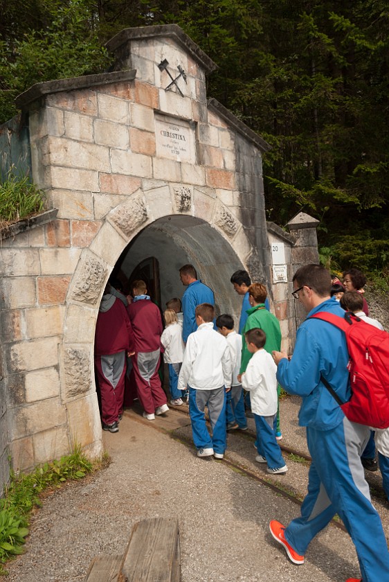 Hallstatt Salt Mine. Entry to the salt mine. Hallstatt. .