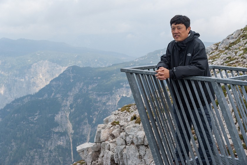 Krippenstein. Portrait of friend. Obertraun. .