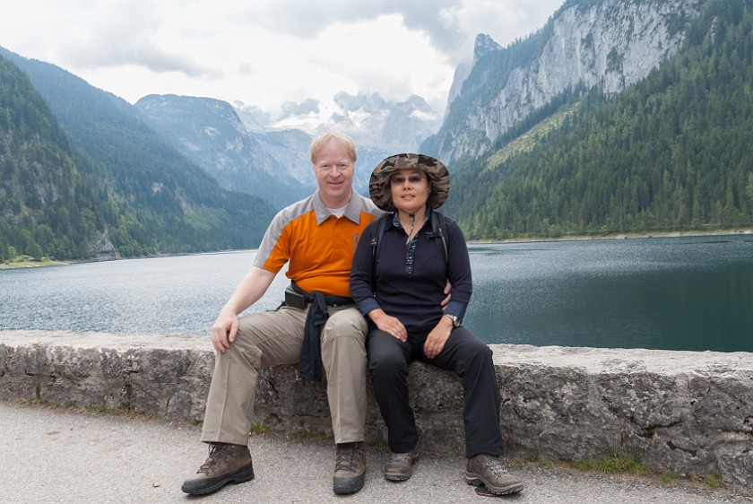 Zwieselalm. Portrait in front of Lake Gosau. Gosau. .