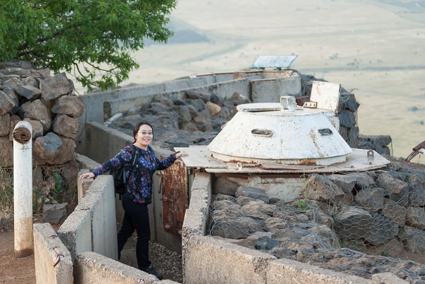 Mount Bental. Syrian trench. Merom Golan. .