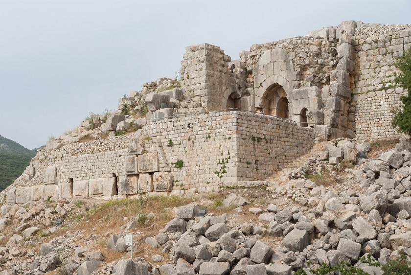 Nimrod Fortress. Entrance gate. near Nimrod. .