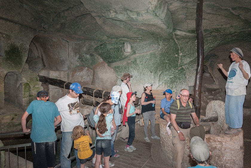 Archaeological Seminars at Tel Maresha. Underground olive oil processing workshop. Beit Guvrin. .
