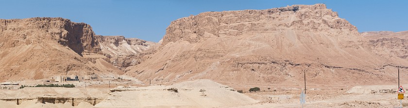 Masada. Panoramic view on Masada. Masada. .