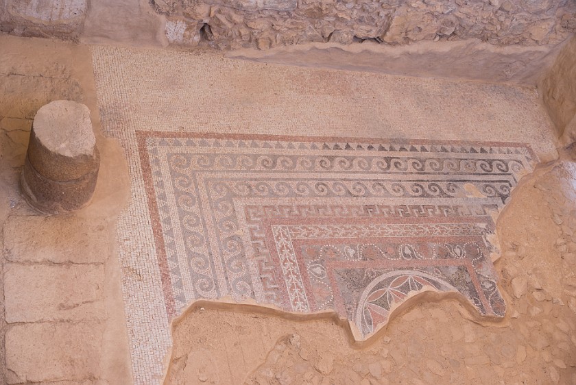 Masada. Floor mosaic. Masada. .