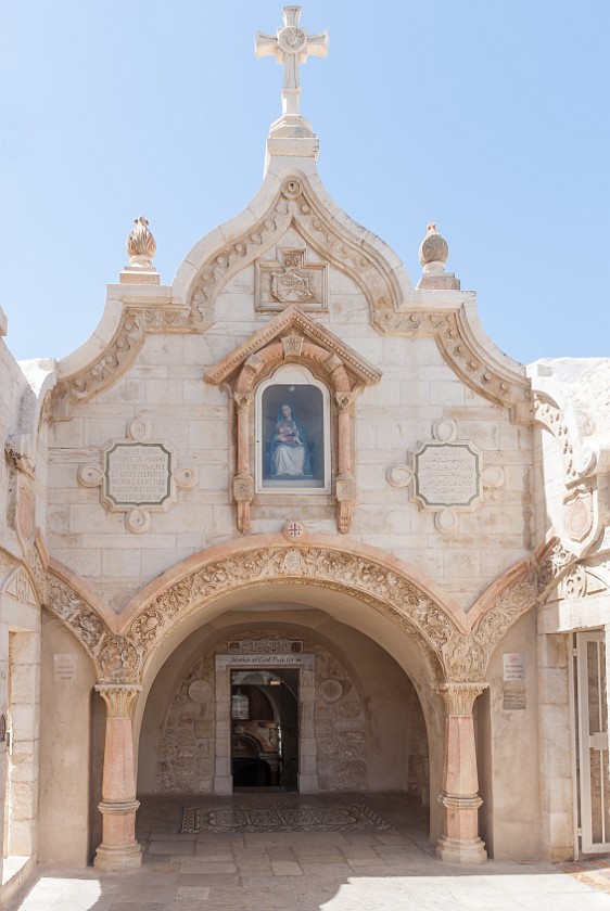 Bethlehem. Entrance to the Milk Grotto Chapel. Bethlehem. .