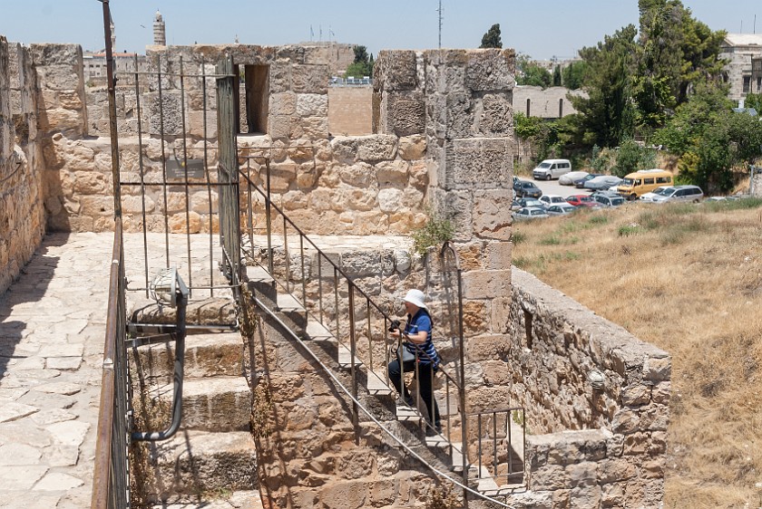 Old City of Jerusalem. Rampard stairs. Jerusalem. .