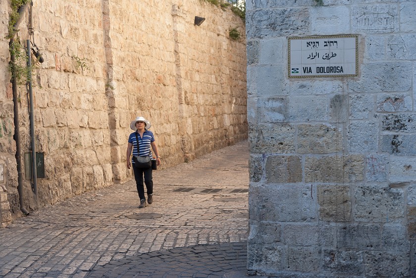 Old City of Jerusalem. Western end of the Via Dolorosa. Jerusalem. .