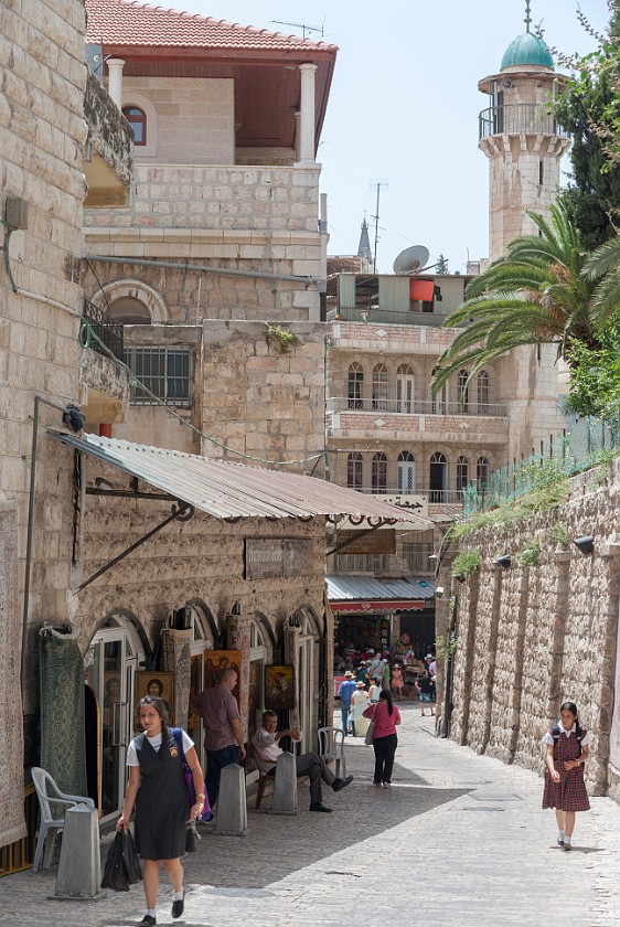 Old City of Jerusalem. Western end of the Via Dolorosa. Jerusalem. .