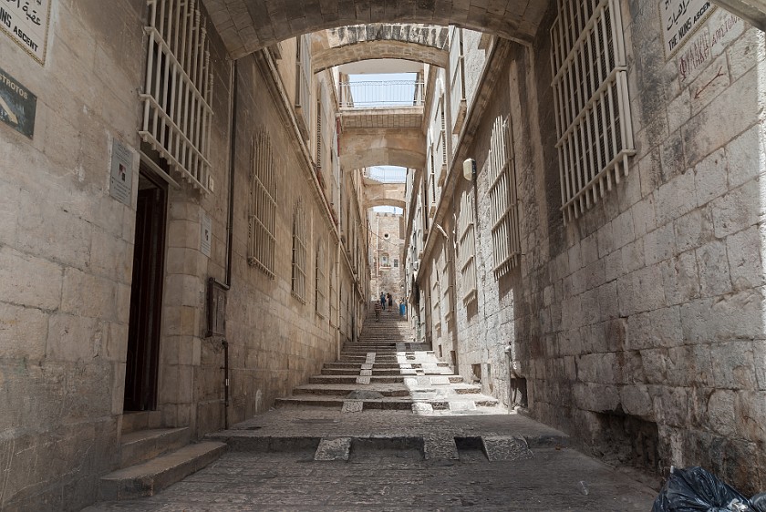 Old City of Jerusalem. Ecce Homo Convent and The Nuns Ascent. Jerusalem. .
