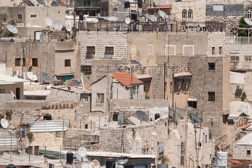 Old City of Jerusalem. Roofs of the Muslim quarter. Jerusalem. .