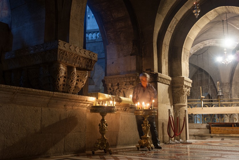 Church of the Holy Sepulchre. North of the crucifixion site. Jerusalem. .