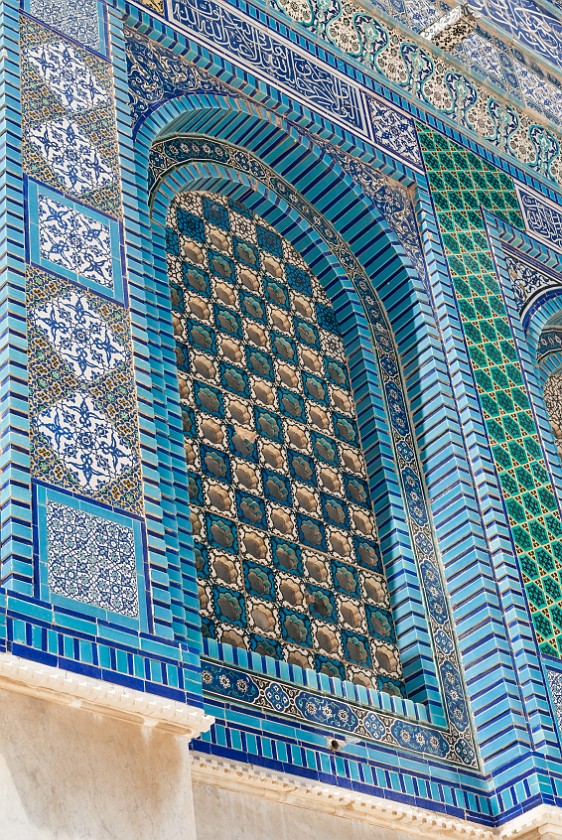 Temple Mount. Window of the Dome of the Rock. Jerusalem. .