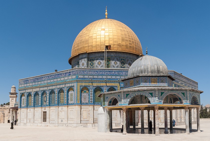 Temple Mount. Dome of the Chain and Dome of the Rock. Jerusalem. .