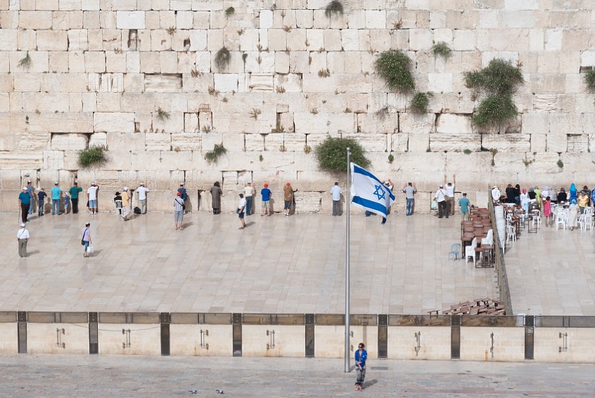 Western Wall. Men and women sections. Jerusalem. .