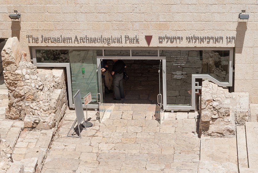 Jerusalem Archaeological Park. Entrance. Jerusalem. .