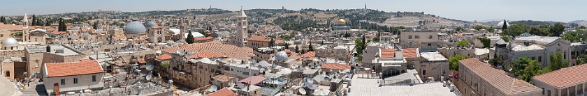 Mount of Olives. Panoramic view from the Citadel on the Old City of Jerusalem and the Mount of Olives. Jerusalem. .