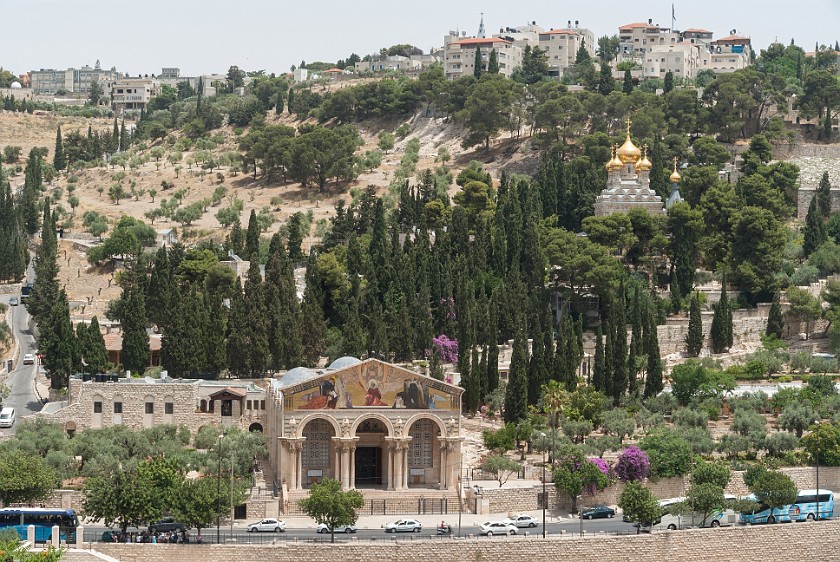 Mount of Olives. Church of All Nations and Church of Mary Magdalene. Jerusalem. .