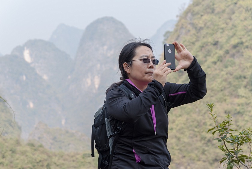 Yuèliàng Shan Area. On top of the Moon Hill. near Yángshuò. .