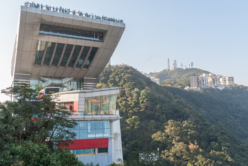 Hong Kong Island. Peak tram summit station. Hong Kong. .