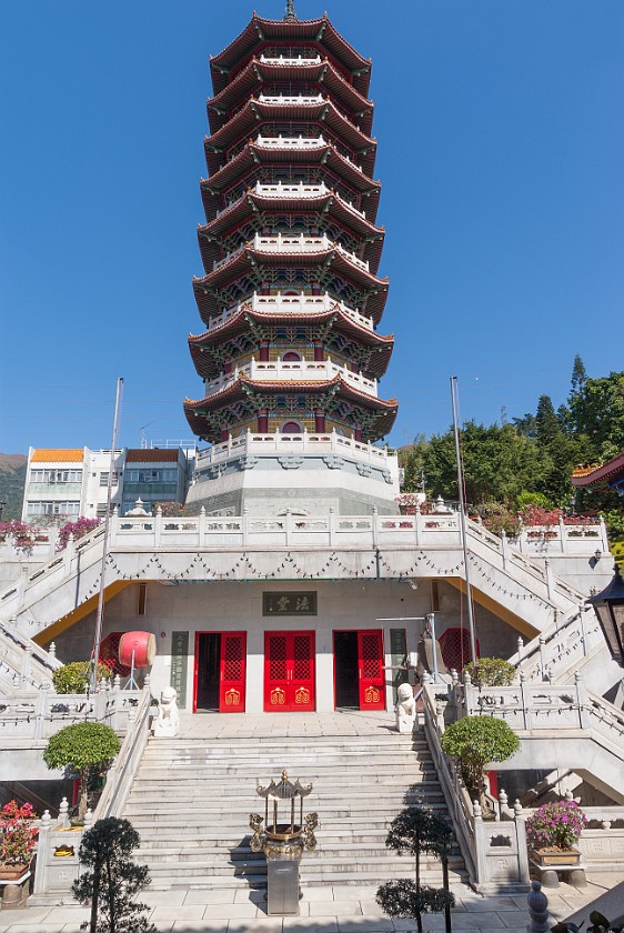 Western Monastery. Tower. Hong Kong. .