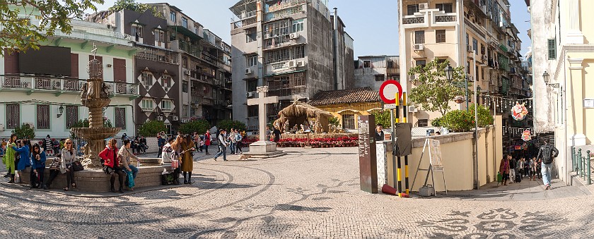 Macau. Plaza in front of the cathedral. Macau. .