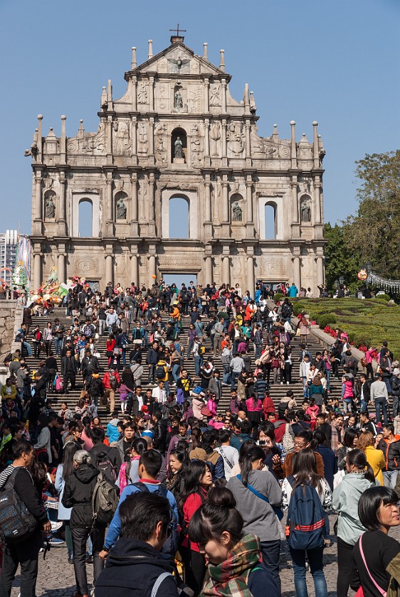 Macau. Ruins of the Church of St. Paul. Macau. .