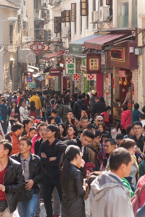 Macau. Shopping street. Macau. .