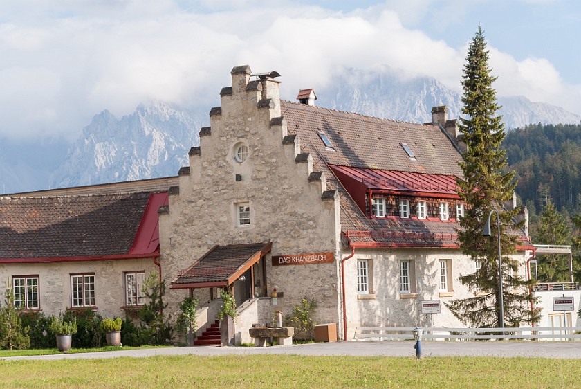 Das Kranzbach. Entry building. near Garmisch-Partenkirchen. .