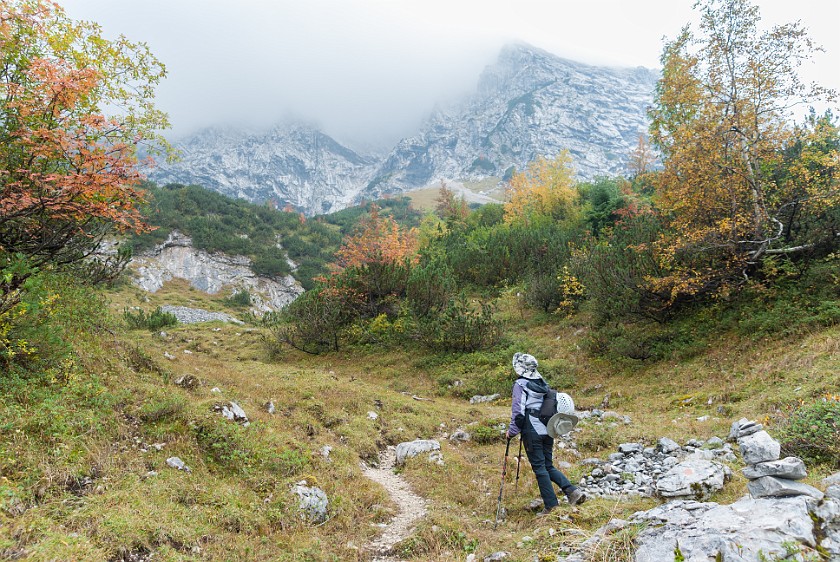 Hike to the Schachenhaus. Wettersteinalm. near Garmisch-Partenkirchen. .