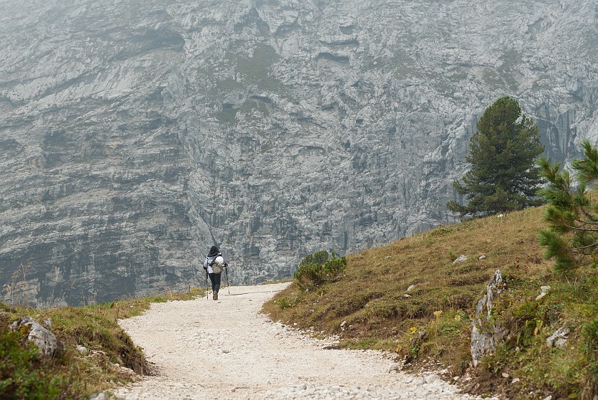 Hike to the Schachenhaus. Path to the King's House. near Garmisch-Partenkirchen. .