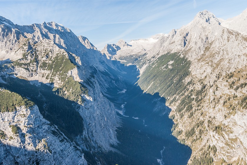 Hike to the Meilerhütte. Reintal. near Garmisch-Partenkirchen. .