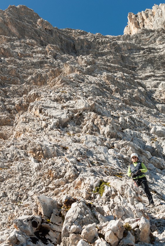 Via Ferrata to the Partenkirchener Dreitorspitze. Via ferrata. near Garmisch-Partenkirchen. .