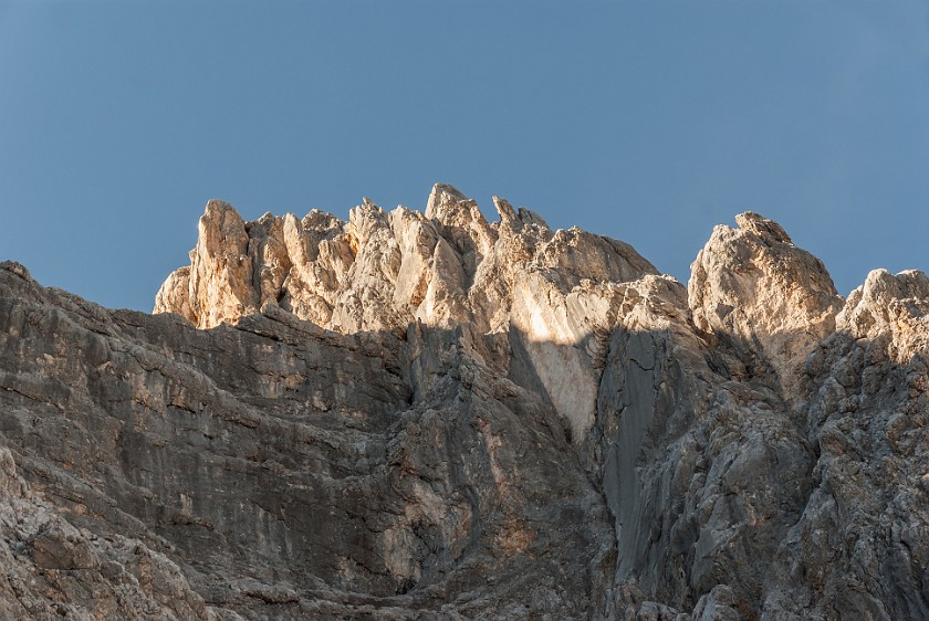 Via Ferrata to the Partenkirchener Dreitorspitze. Summit. near Garmisch-Partenkirchen. .