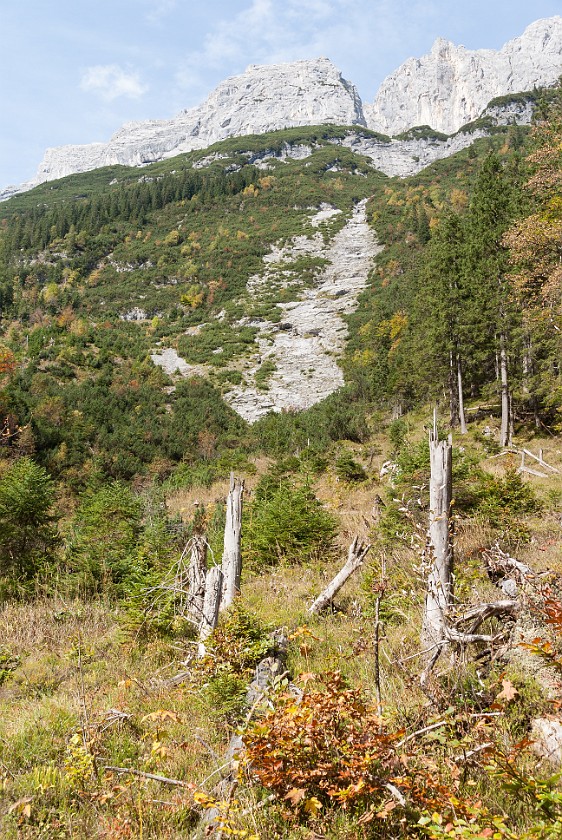 Reintal. North rim of the Reintal. near Garmisch-Partenkirchen. .