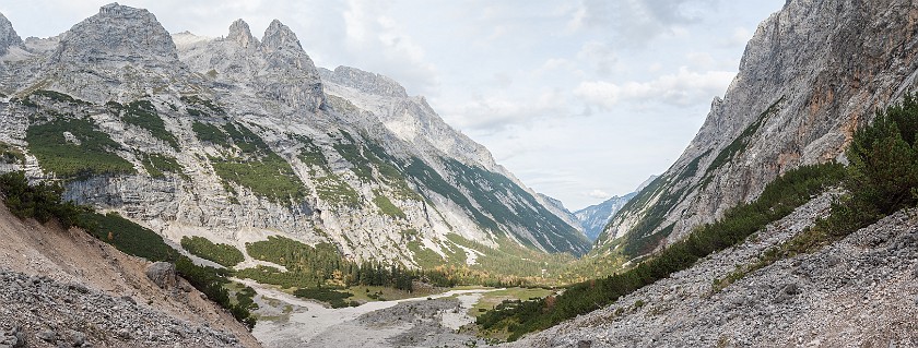 Oberer Anger. Panoramic view from the Oberer Anger. near Garmisch-Partenkirchen. .