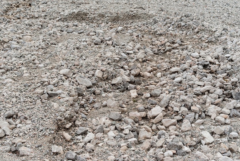 Oberer Anger. Gatterlbach disappearing in gravel. near Garmisch-Partenkirchen. .