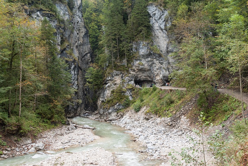 Partnachklamm. South entry to the gorge. near Garmisch-Partenkirchen. .