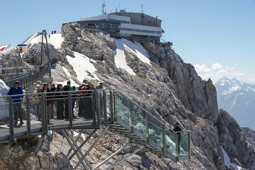 Dachstein. Stairways to nothingness and top station. Ramsau am Dachstein. .