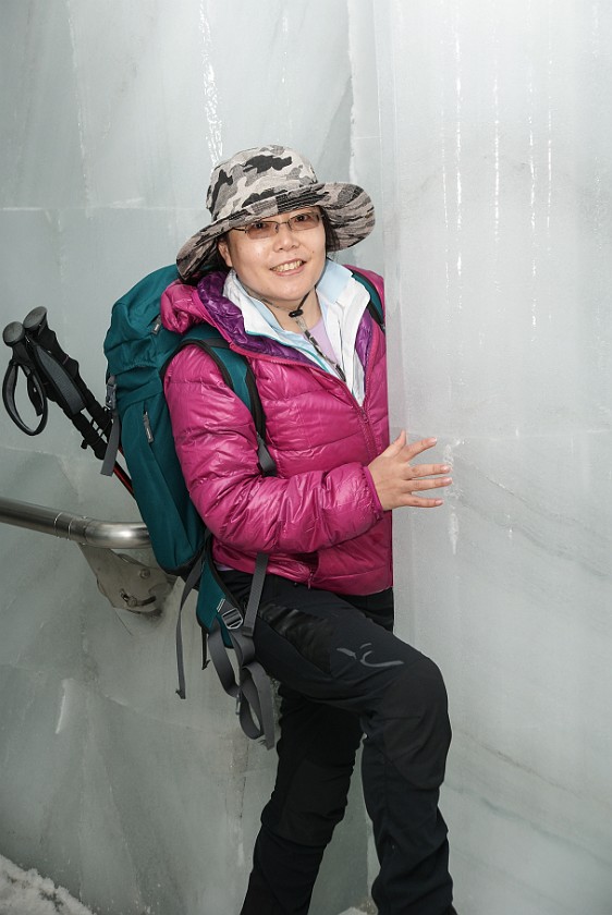 Dachstein. Column inside the glacier. Ramsau am Dachstein. .