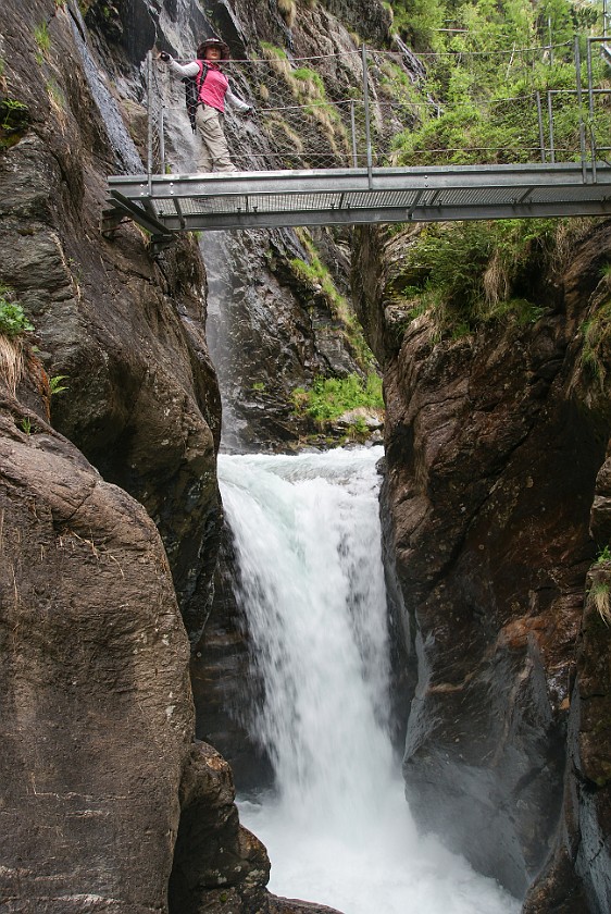 Alpine Path Durch die Höll. Waterfall. Ramsau am Dachstein. .