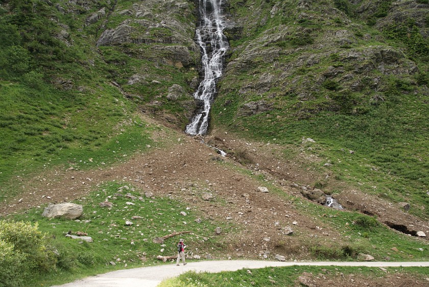 Alpine Path Durch die Höll. Waterfall near Riesachsee. Ramsau am Dachstein. .