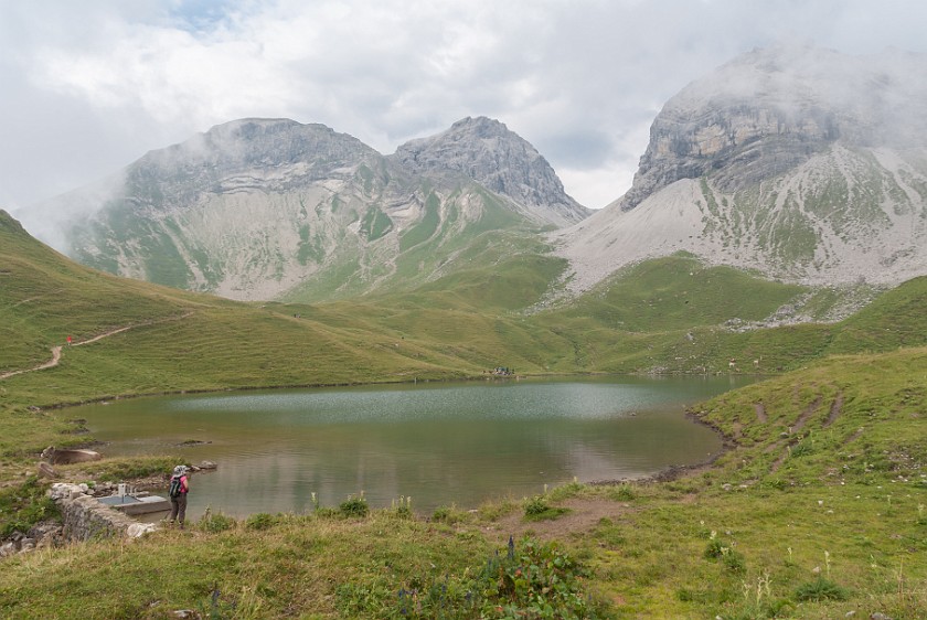 Hike to the Rappenseehütte. Rappensee. Oberstdorf. .