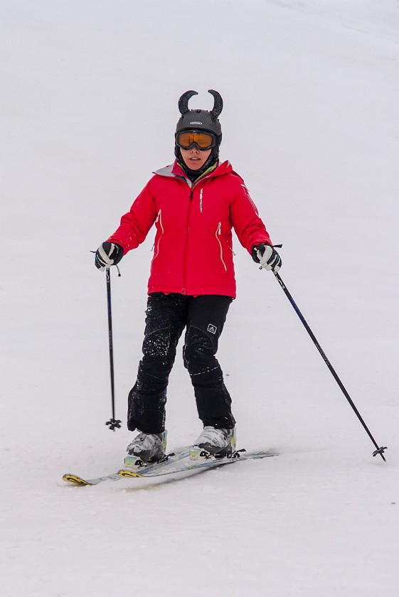 Lagazuoi, First Day. Skiing. Cortina D'Ampezzo. .