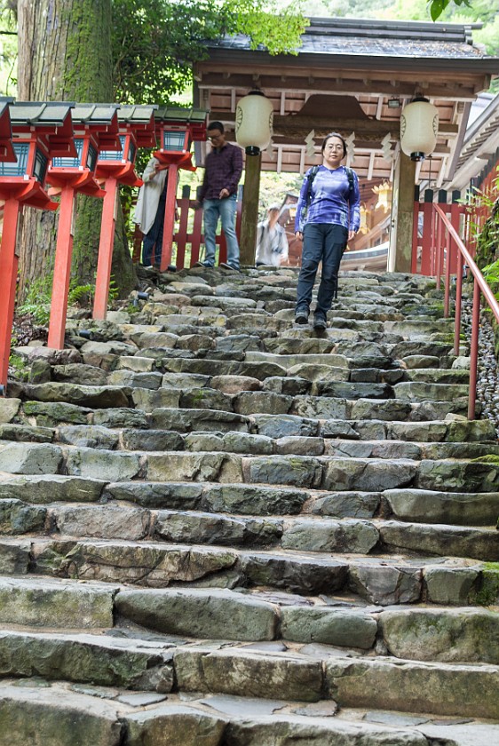 Kibune. Stairs to the Yuki-jinja shrine. Kibune. .