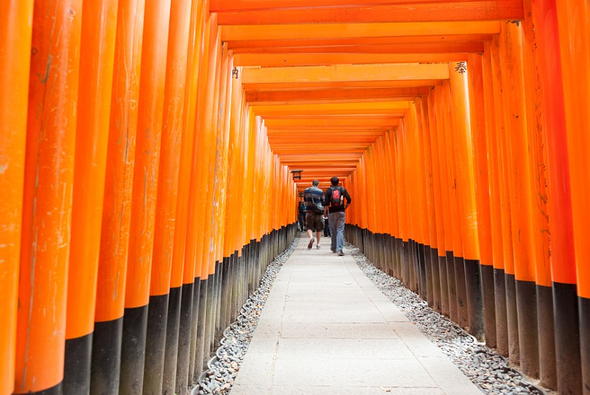Fushimi Inari-Taisha. Torii pathway. Kyoto. .