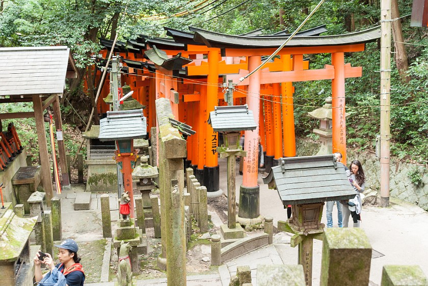 Fushimi Inari-Taisha. Torii pathway. Kyoto. .