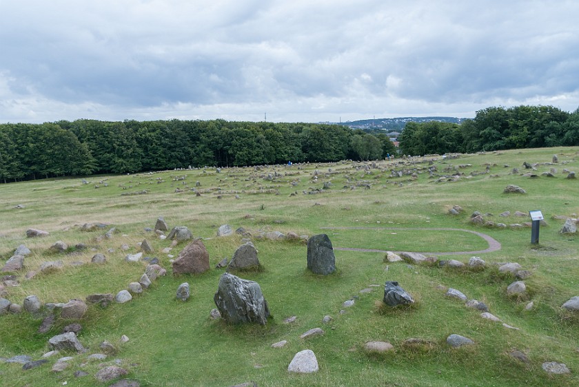 Lindholm Høje Museum. Hill of stone circles. Nørresundby. .
