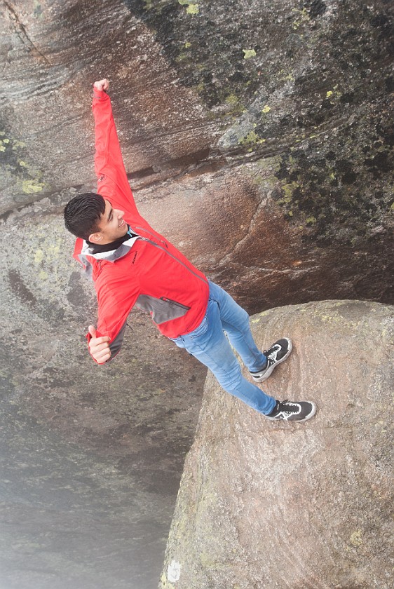 Hike to the Kjerag Boulder. Kjerag boulder. near Lysebotn. .