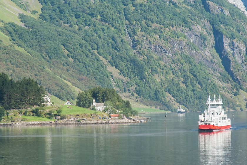 Cruise on the Nærøyfjord. Bakka. Bakka. .
